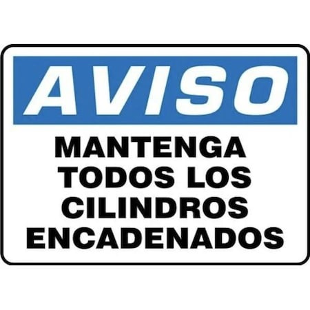 Accuform OSHA NOTICE SAFETY SIGN KEEP ALL SHMCPG826VA SHMCPG826VA